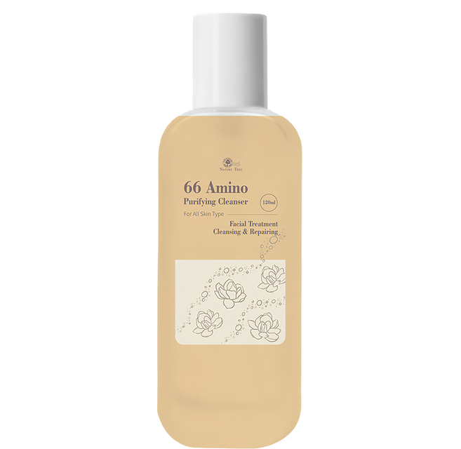 NATURE TREE 自然樹 滑66胺基酸洗顏露 120ml 臉部清潔 淨化毛孔 改善肌膚粗糙, 1瓶
