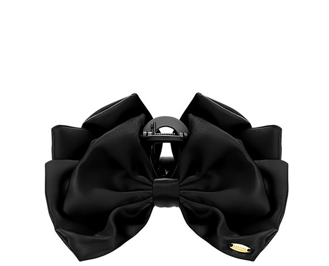 J.ESTINA LALA J 緞面蝴蝶結髮夾