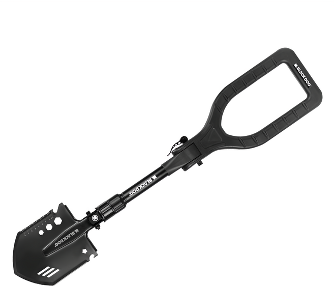 BLACK DOG 黑狗 捍衛者 可折疊工兵鏟, 夜幕黑, 1個