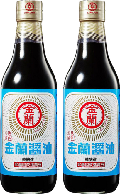 KIMLAN 金蘭 淡色醬油, 590ml, 2瓶