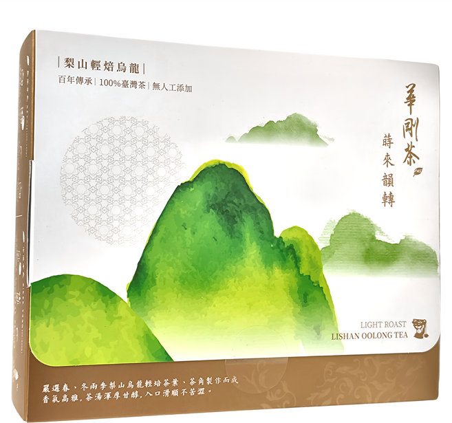 HGT 華剛茶業 萌來運轉 梨山輕焙烏龍茶包禮盒 3g, 茶包 40包, 1盒