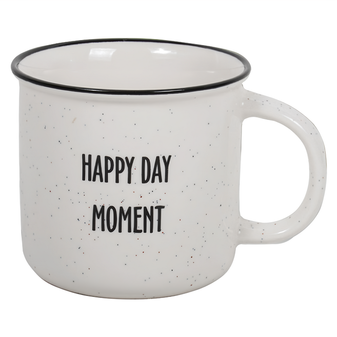 FRANCASINO 弗南希諾 仿搪瓷馬克杯 新骨瓷貼花 400ml 型號: FR-3623, 骨瓷, 1個