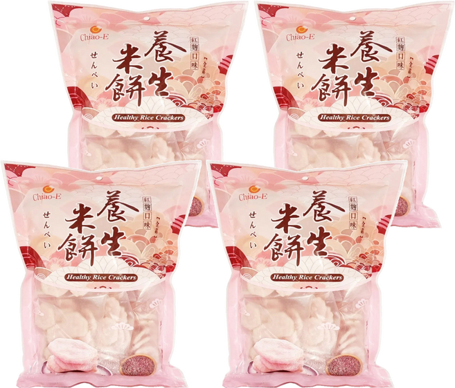 Chiao-E 巧益 養生米餅 紅麴口味 全素, 96g, 4包