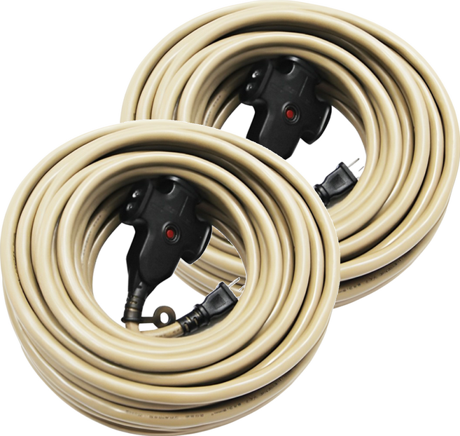 ADAMOUTDOOR 戶外動力線 ADPW-EC10M(S), 沙色, 2條, 10m