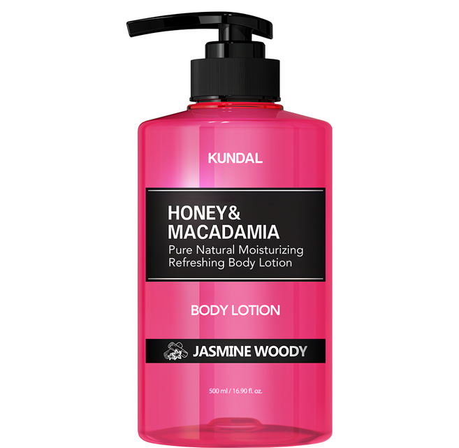 KUNDAL 昆黛爾 蜂蜜澳洲堅果保濕潤膚乳 Jasmine Woody, 500ml, 1瓶