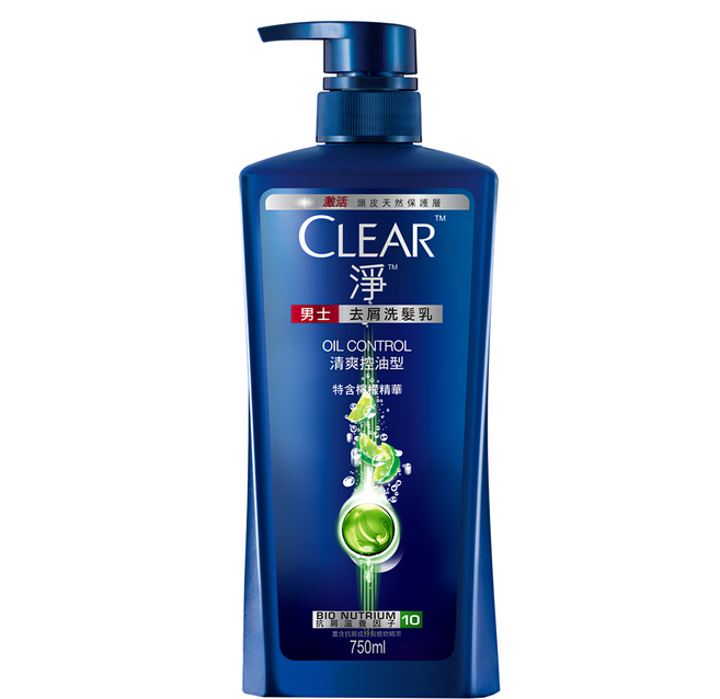 CLEAR 淨 去屑洗髮乳 清爽控油型, 750g, 1瓶