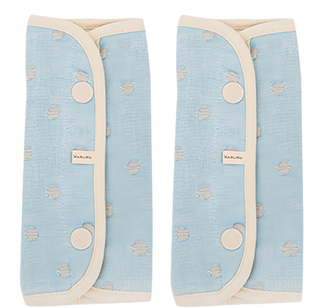 MARURU 六層紗口水揹巾 2入, 北歐星空 淺藍色, 1組