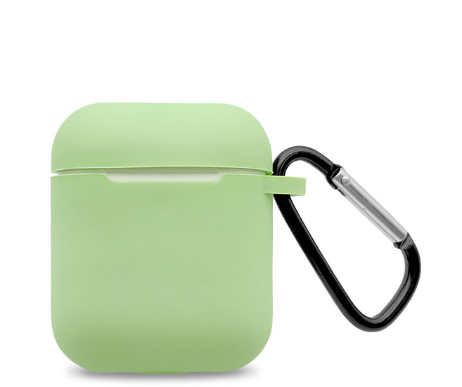 Timo AirPods 純色矽膠保護套, 抹茶綠, 1個