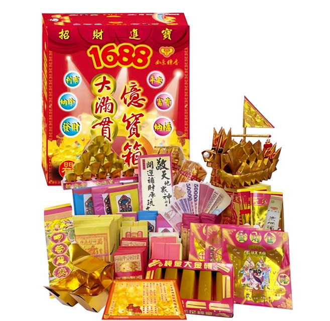 如意檀香 大滿貫億寶箱 台灣製造 環保竹漿紙, 1組