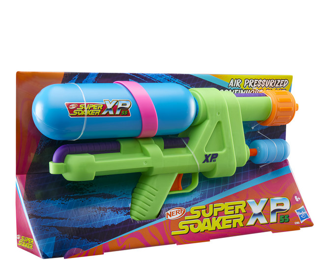 Hasbro 孩之寶 NERF 樂活打擊 超威水槍 XP55, 1個, 多色