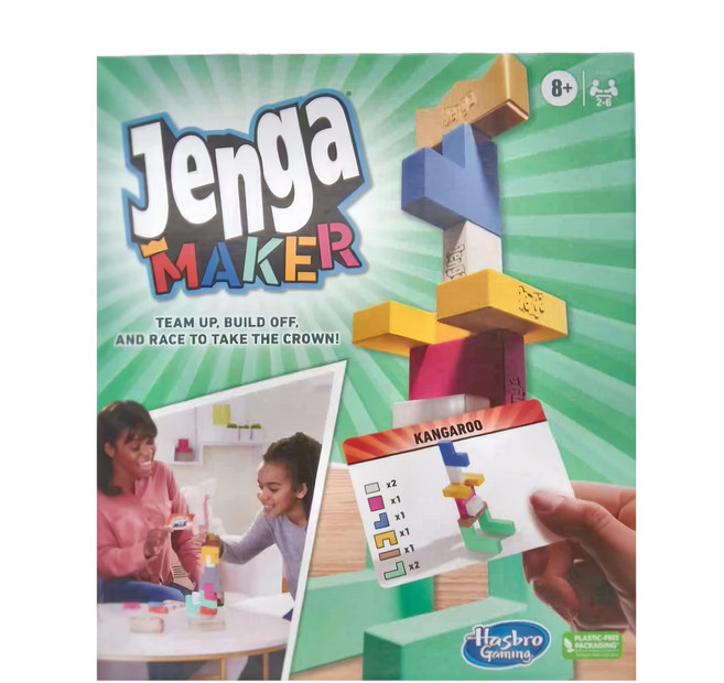 Hasbro 孩之寶 Jenga 層層疊有趣創造遊戲組 8歲以上, 1盒