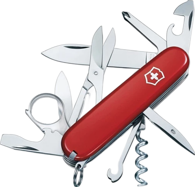 VICTORINOX 瑞士維氏 探險家Explore 16用瑞士刀 尺寸91 x 27 x 22 mm 重量110g, 1個