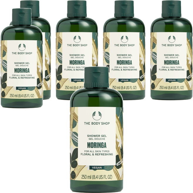 THE BODY SHOP 美體小舖 辣木籽沐浴膠, 250ml, 6瓶