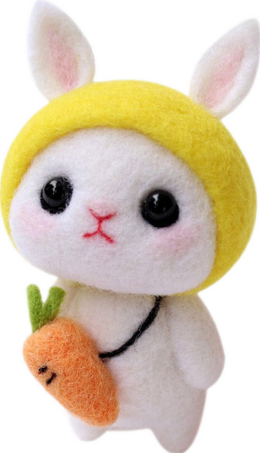 Petdoll 羊毛氈娃娃DIY組, 胡蘿蔔兔子款, 1組