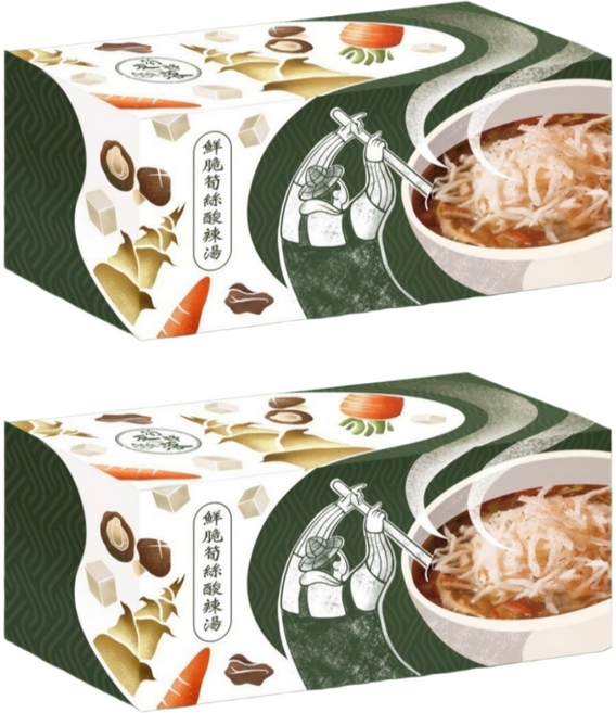 BAMBOO TRIBE 筍友部落 鮮脆筍絲酸辣湯 純素 6包, 225g, 2盒