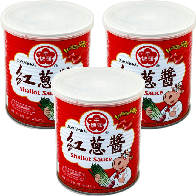 牛頭牌 紅蔥醬, 737g, 3罐