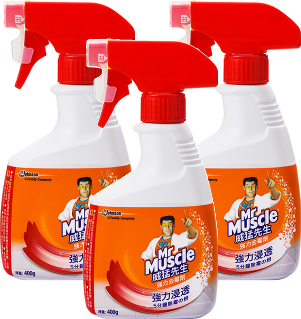 Mr Muscle 威猛先生 強力去霉劑, 400g, 3瓶