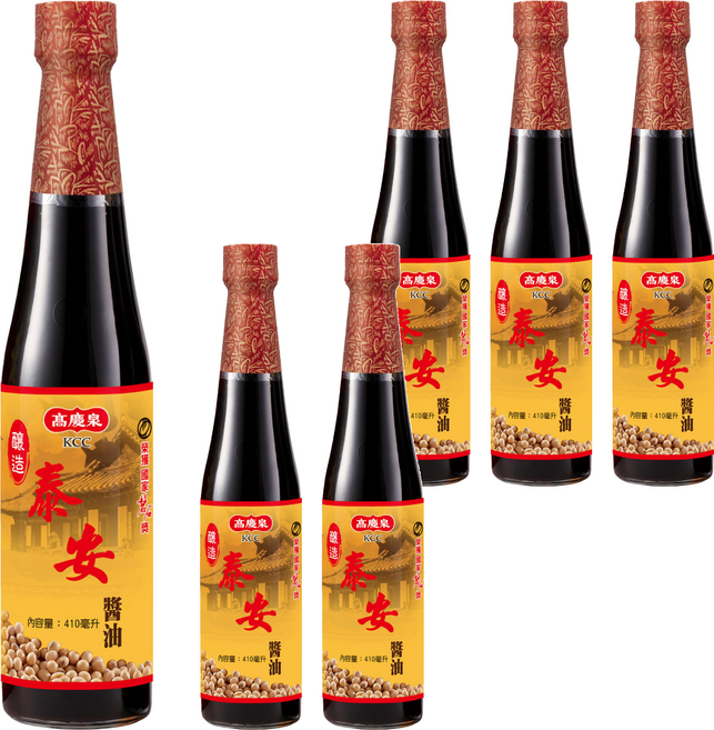 高慶泉 泰安醬醬油, 410ml, 6瓶