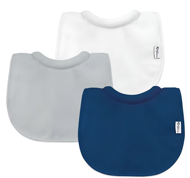 green sprouts 小綠芽 三層吸水/防水 口水巾圍兜3件組