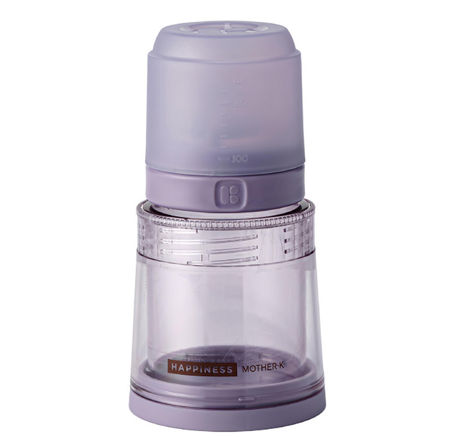 MOTHER-K Ecozen 旋轉伸縮拋棄式奶瓶 250ml, 清澄紫, 1個