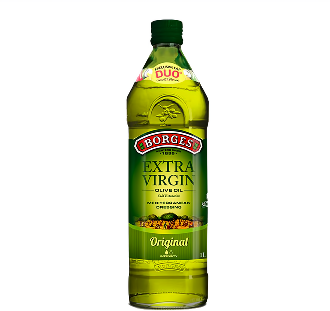 BORGES Extra Virgin 第一道初榨冷壓 原味橄欖油, 1瓶, 1L