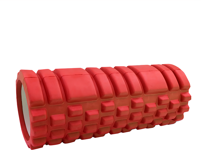 標準型按摩瑜珈柱, 紅色, 1個