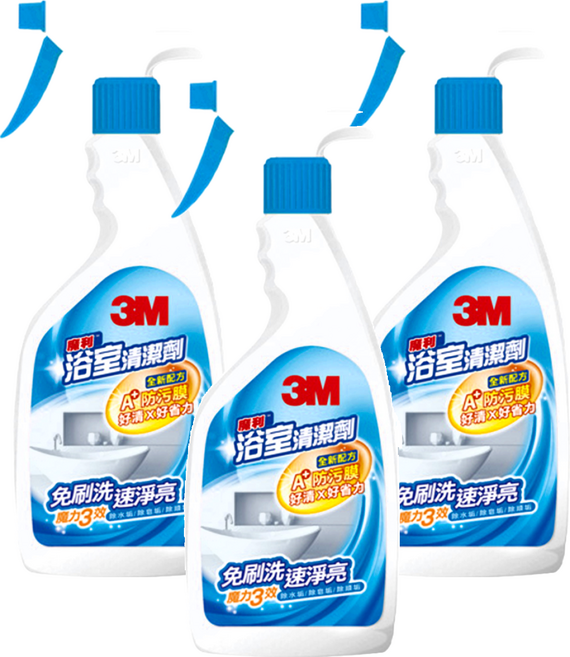 3M 魔利 浴室清潔劑, 500ml, 3瓶