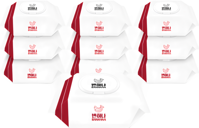 반하나 화이트는 물티슈 100매 10팩, 10개