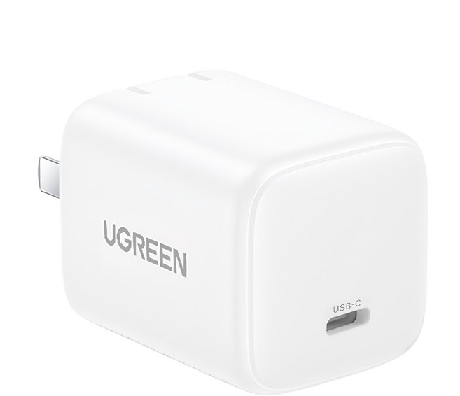 UGREEN 綠聯 30W 1 Port USB-C PD 充電器 Fast Charging GaN Foldable Prongs 白色