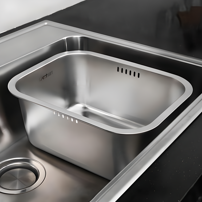 Kitchen-Art 不鏽鋼洗碗桶 10L, 1個, 不銹鋼色