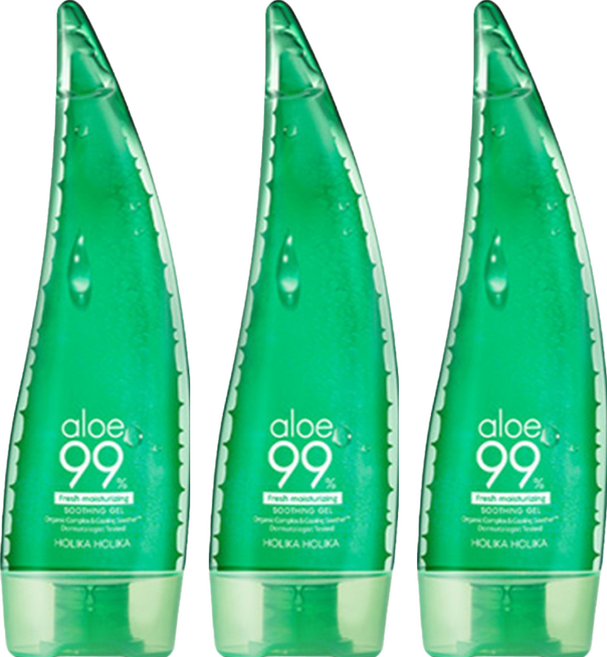 HOLIKA HOLIKA 99%舒緩蘆薈凝膠, 250ml, 3件