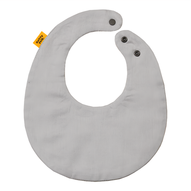 Runny yolk. 朗尼幼克 純棉口水巾, 奶灰色, 1條