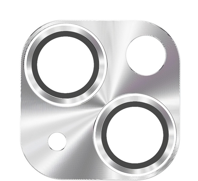 TOTU 拓途 鋼化玻璃膜鋁合金一體式鏡頭保護貼 鎧甲銀色, 1個