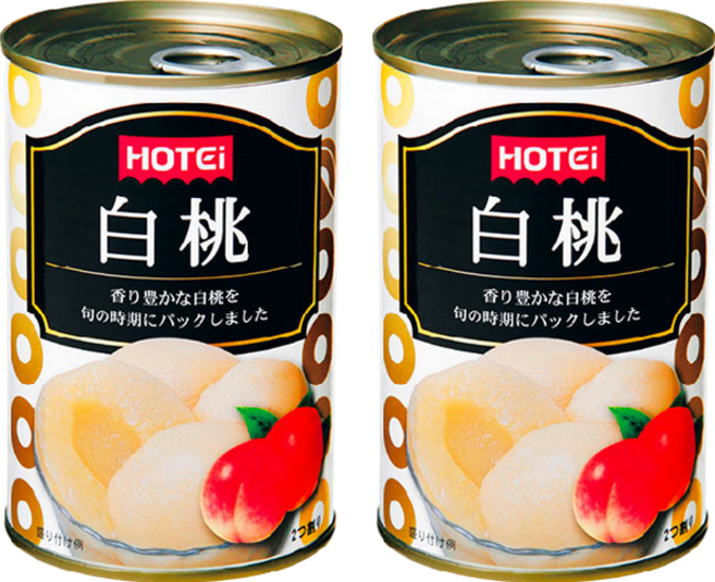 HOTEi 白桃罐, 425g, 2罐