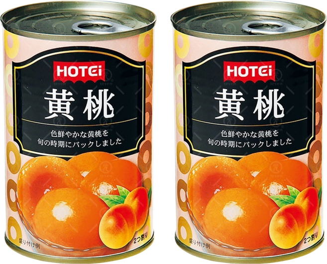 HOTEi 豪德黃桃罐, 425g, 2罐