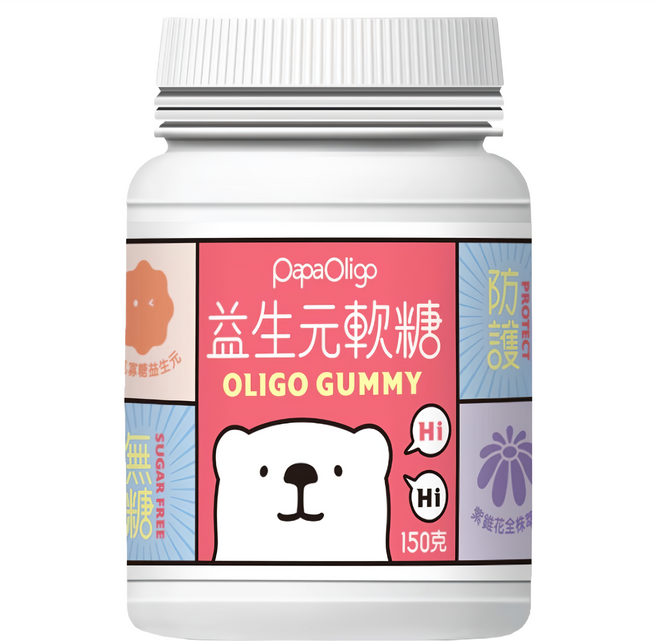 Papa Oligo 糖老爹 益生元軟糖, 150g, 1罐