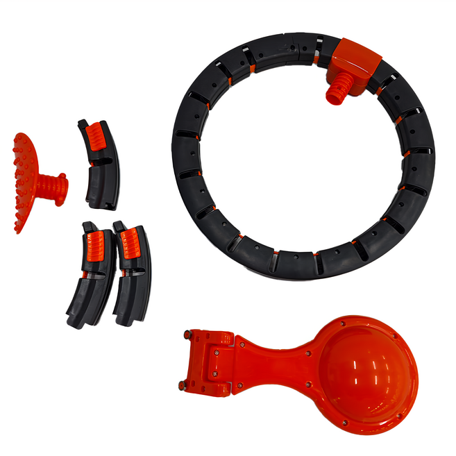 LifeHouse 專業款智慧健身呼拉圈 基本款, 橘黑色, 1個