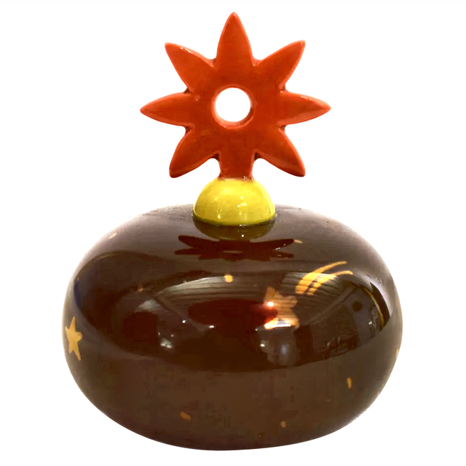 星空花紙鎮-日本製 陶瓷材質 寬8.5cm/高10cm, 1個