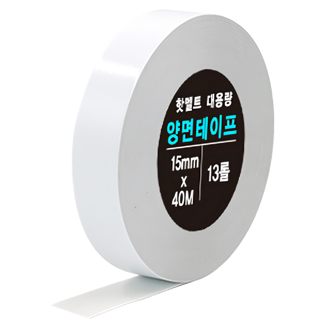 DADA 加長型熱熔雙面膠帶 15mm x 40M, 透明色, 13個