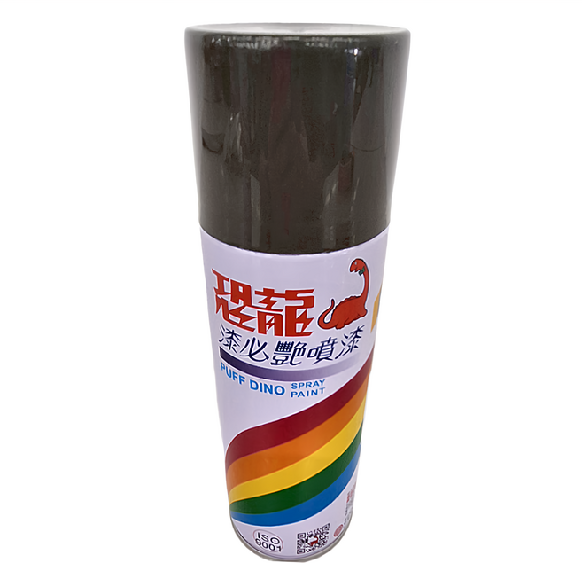 PUFF DINO 恐龍 漆必豔噴漆, 軍綠色, 400ml, 1瓶