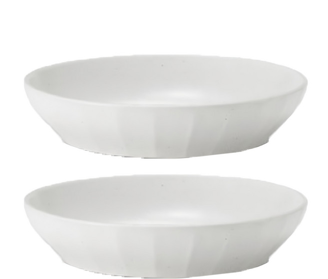 廣州窯 MiGak Series 瓷盤套裝 白色, 2個