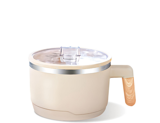 小麥購物 雙層瀝水泡麵碗 無瀝水籃 C581 337g, 米色, 1個