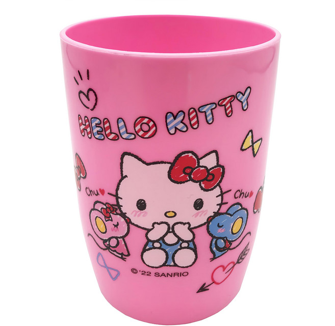 Hello Kitty 凱蒂貓 PP水杯 400ml, 粉紅色, 1個