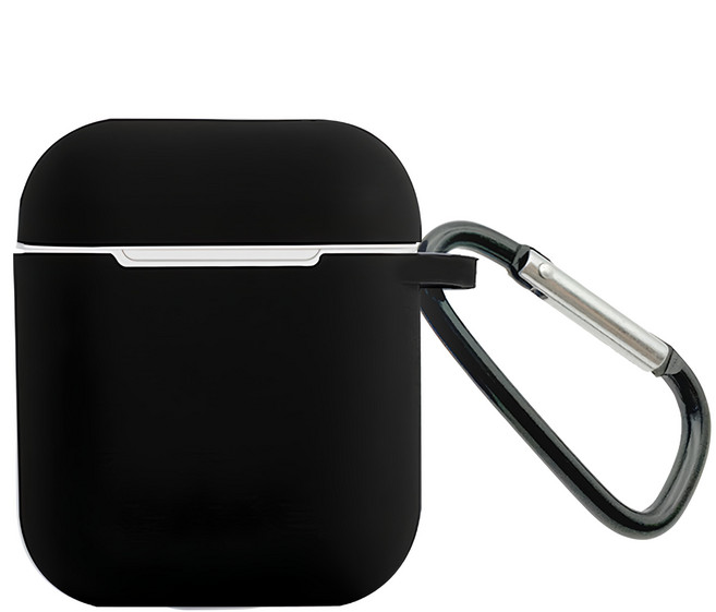 Timo AirPods 純色矽膠保護套, 神祕黑, 1個