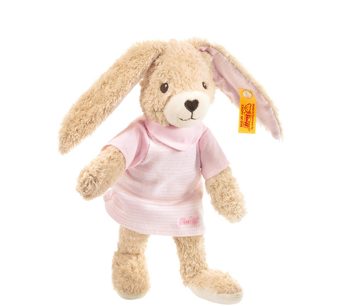 Steiff 金耳釦 嬰幼兒玩偶 柔軟舒適 安全無毒 寶寶安心玩耍, 20cm, Hoppel Rabbit pale pink, 1個