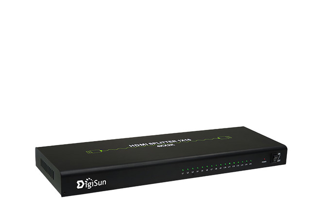 DigiSun 得揚 4K2K HDMI一進十六出分配器, 黑色, 1個