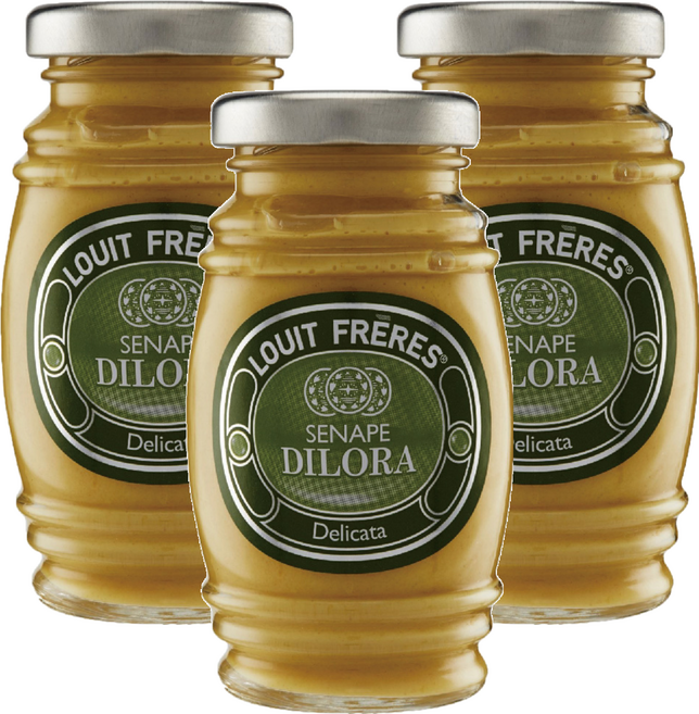 LOUIT FRERES 路易斐烈 迪洛拉芥末醬, 130g, 3罐