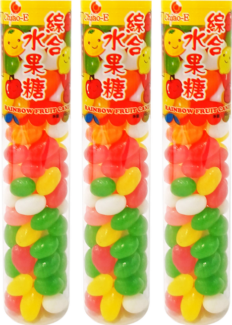 Chiao-E 巧益 綜合水果糖, 100g, 3罐