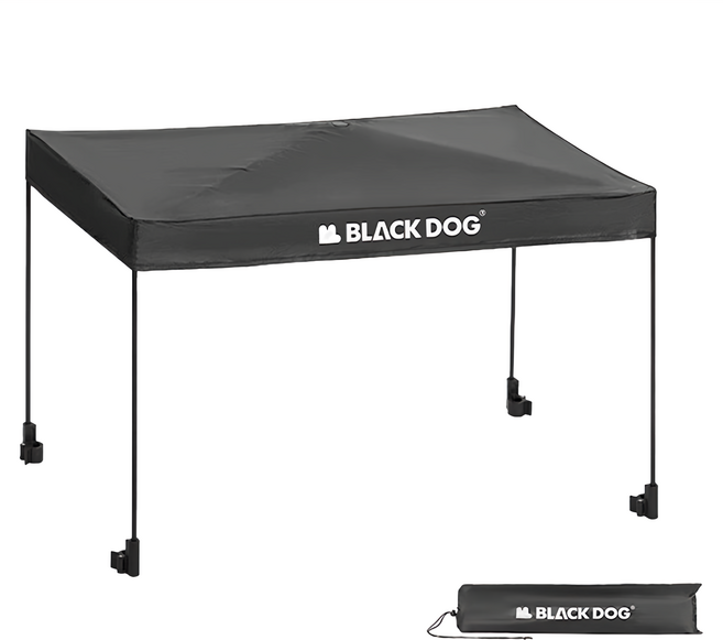 BLACK DOG 黑狗 手推車頂棚 附收納袋, 黑色