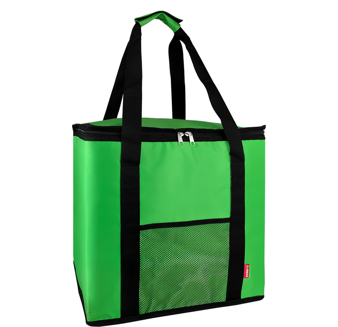 防潑水亮彩保溫保冰袋 38L, 綠色, 1個